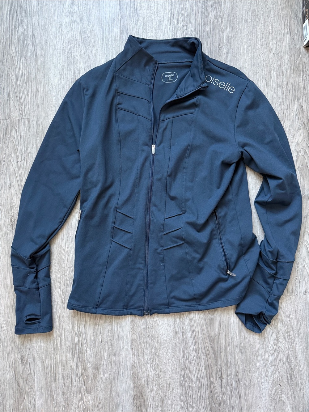 Oiselle Navy Full-Zip Running Jacket